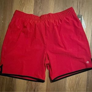 NWT red Zelos men’s athletic shorts!